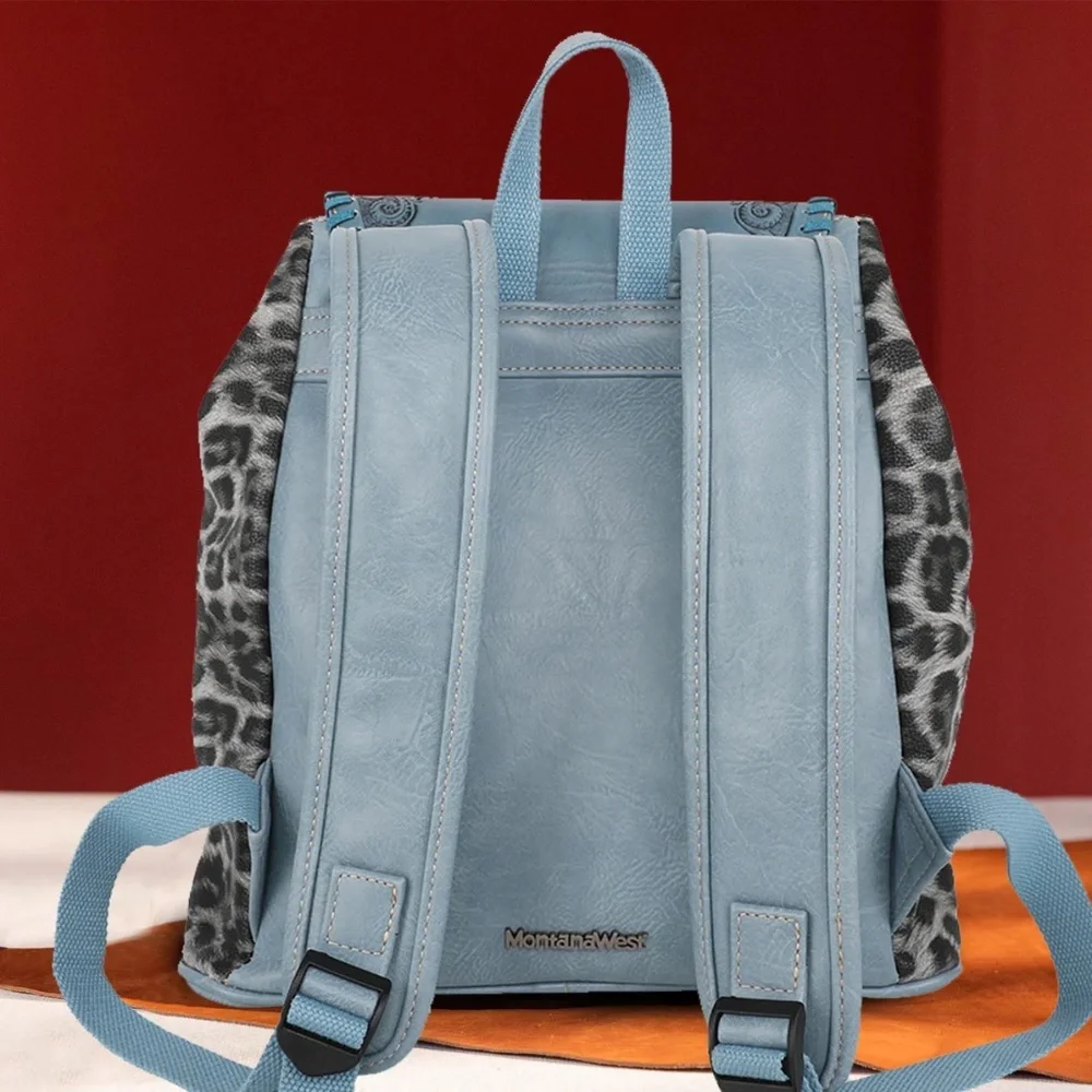Montana West Tooled Collection Backpack - Blue